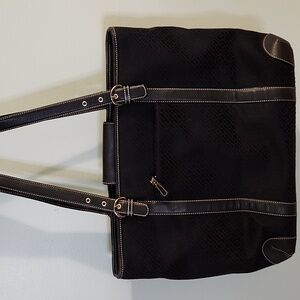 Talbots Laptop Travel Tote Bag Black